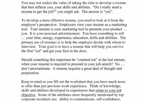 Building Self Esteem In Adults Worksheets with Resume Skills and Interest