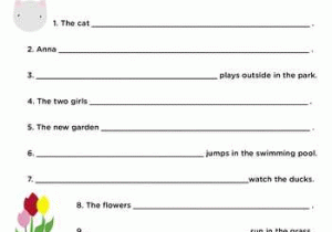 Building Sentences Worksheets 1st Grade with First Grade Sentence Writing Worksheets Worksheets for All