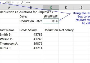 Calculating Gross Pay Worksheet or Microsoft Excel Basic Tutorial for Beginners