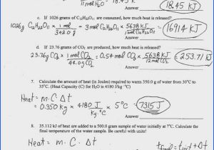 Calculating Specific Heat Worksheet with Heat Calculations Worksheet Answers Inspirational Worksheets 49