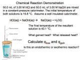 Calorimetry Worksheet Answers together with Heat Of Neutralization Hcl Aq Naoh Aq