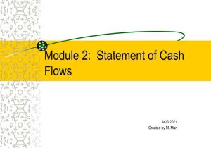 Cash Flow Worksheet with Ppt Module 2 Statement Of Cash Flows Powerpoint Presentat