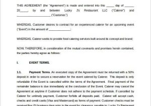 Catering Contract Worksheet Also Catering Proposal Letter This Page Contains Different Templates for