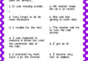 Cause and Effect Worksheets 3rd Grade together with 12 Easy Cause and Effect Activities and Worksheets Teach Junkie