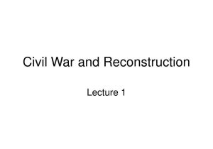Causes Of the Civil War Worksheet and Ppt Civil War and Reconstruction Powerpoint Presentation