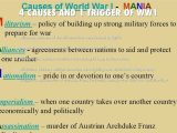 Causes Of World War 1 Worksheet as Well as Quarter 1 Review Challenge by Gianni Tejada