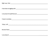 Cbt Worksheets for Depression and Self Exploration Sentence Pletion Preview
