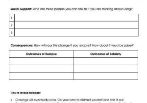 Cbt Worksheets for Substance Abuse Along with 37 Best Relapse Prevention Images On Pinterest