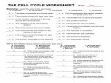 Cell Cycle and Mitosis Worksheet Answer Key or Inspirational the Cell Cycle Worksheet Fresh Cell Cycle Worksheet