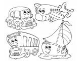 Cellular Transport Worksheet Pdf with with Transportation Coloring Pages for Preschool Coloring