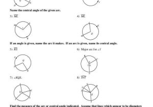 Central Angles and Arc Measures Worksheet Answers Gina Wilson with 21 Awesome Pics Inscribed Angles Worksheet