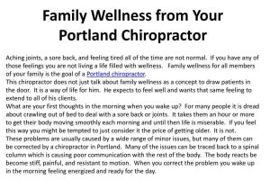 Chapter 1 Understanding Health and Wellness Worksheet Answers or Ppt Family Wellness From Your Portland Chiropractor Powerp