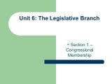 Chapter 10 Section 1 the National Legislature Worksheet Answers and Unit 6 the Legislative Branch Section 1 – Congressional