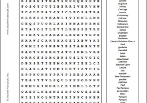 Chapter 6 Ancient Rome and Early Christianity Worksheet Answers and Free Printable Ancient Rome Word Search Puzzle