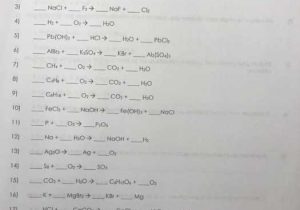 Chapter 7 Worksheet 1 Balancing Chemical Equations or Colorful Answer to Equations Picture Collection Math Worksheets