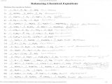 Chapter 7 Worksheet 1 Balancing Chemical Equations together with 12 Unique Balancing Chemical Equations Practice Worksheet with