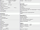Character Profile Worksheet with Character Creation Sheet Google Search Writing
