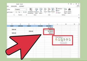 Checkbook Register Worksheet 1 Answer Key together with How to Create A Simple Checkbook Register with Microsoft Excel