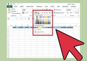 Checkbook Register Worksheet 1 Answers together with Aid V4 728px Create A Simple Checkbook Register with Microsoft Excel Step 4 Version 3