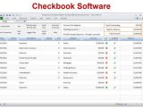 Checking Account Reconciliation Worksheet or Excel Checkbook software Checkbook Register Spreadsheet