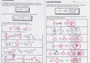 Chemical Bonding Worksheet Answers as Well as Worksheets 45 New Covalent Bonding Worksheet Full Hd Wallpaper