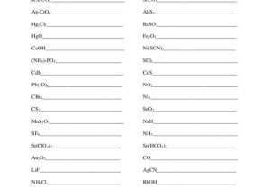 Chemical Nomenclature Worksheet or Worksheets 48 Best Nomenclature Worksheet High Resolution