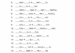 Chemical Reactions Worksheet with 21 Fresh Graph Phet Balancing Chemical Equations