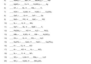 Chemistry Balancing Chemical Equations Worksheet Answer Key Along with Tips for formal Writing University Of Nebraska High School