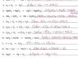 Chemistry Balancing Chemical Equations Worksheet Answer Key Also Six Types Chemical Reaction Worksheet New Word Equations