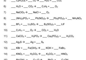 Chemistry Balancing Chemical Equations Worksheet Answer Key or Best Classifying Chemical Reactions Worksheet Beautiful Balancing