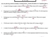 Chemistry Gas Laws Worksheet Answers Along with Ideal Gas Law Worksheet