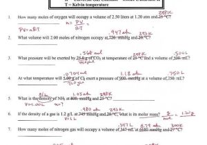 Chemistry Gas Laws Worksheet Answers with Worksheets 46 Unique Ideal Gas Law Worksheet High Definition