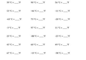 Chemistry Temperature Conversion Worksheet with Answers Along with Chemistry Temperature Conversion Worksheet with Answers Unique