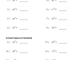 Chemistry Temperature Conversion Worksheet with Answers or Converting Fahrenheit & Celsius Temperature Measurements Worksheets