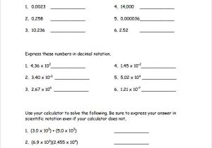 Chemistry Temperature Conversion Worksheet with Answers with Word Problems with Scientific Notation Worksheet Worksheets for All