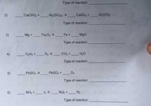 Chemistry Types Of Chemical Reactions Worksheet Answers together with New Predicting Products Chemical Reactions Worksheet Luxury