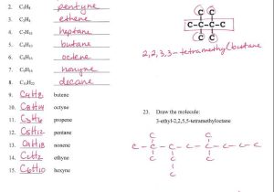 Chemistry Unit 4 Worksheet 1 Along with Awesome atomic Structure Worksheet Key New Hydrocarbon Nomenclature