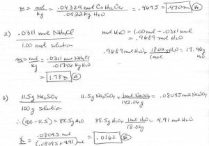 Chemistry Unit 6 Worksheet 1 Answer Key as Well as Molarity Practice Worksheet Answers