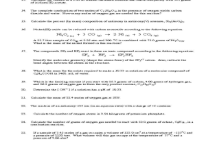 Chemistry Unit 7 Worksheet 2 Answers and Chemistry Semester 1 Course Review Match Problems