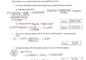 Chemistry Unit 7 Worksheet 4 Answers Also Worksheet solutions Introduction Answers Kidz Activities