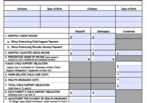 Child Support Guidelines Worksheet and Nc Child Support Worksheet Awesome Nm Child Support Worksheet