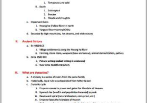 Chinese Dynasties Worksheet Pdf with China Overview A Brief History Of Chinese Dynasties Printable Outline