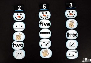Christmas Worksheets for Kids Also Snowman Number Match Printable