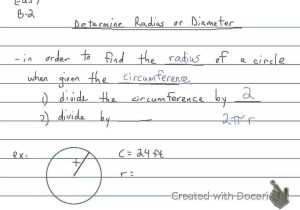 Circles Worksheet Find the Center and Radius Of Each Also Finding the Radius Geometry Chapter 10 Bing Images