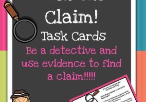 Claim Counterclaim Rebuttal Worksheet as Well as Find the Claim Task Cards