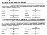 Classification Of Matter Worksheet with Answers as Well as Classifying Matter Worksheet Answers Lovely Mixture Worksheet