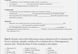 Classification Of Matter Worksheet with Answers as Well as Matter Not Matter Worksheet Gallery Worksheet Math for Kids