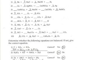 Classifying Chemical Reactions Worksheet Answers and Types Chemical Reactions Worksheet Lovely Balancing Chemical