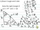 Classifying Triangles by Angles Worksheet with Finding Angles In A Right Triangle Match Problems
