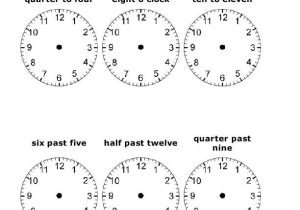 Clock Quiz Worksheet or 124 Free Telling Time Worksheets and Activities